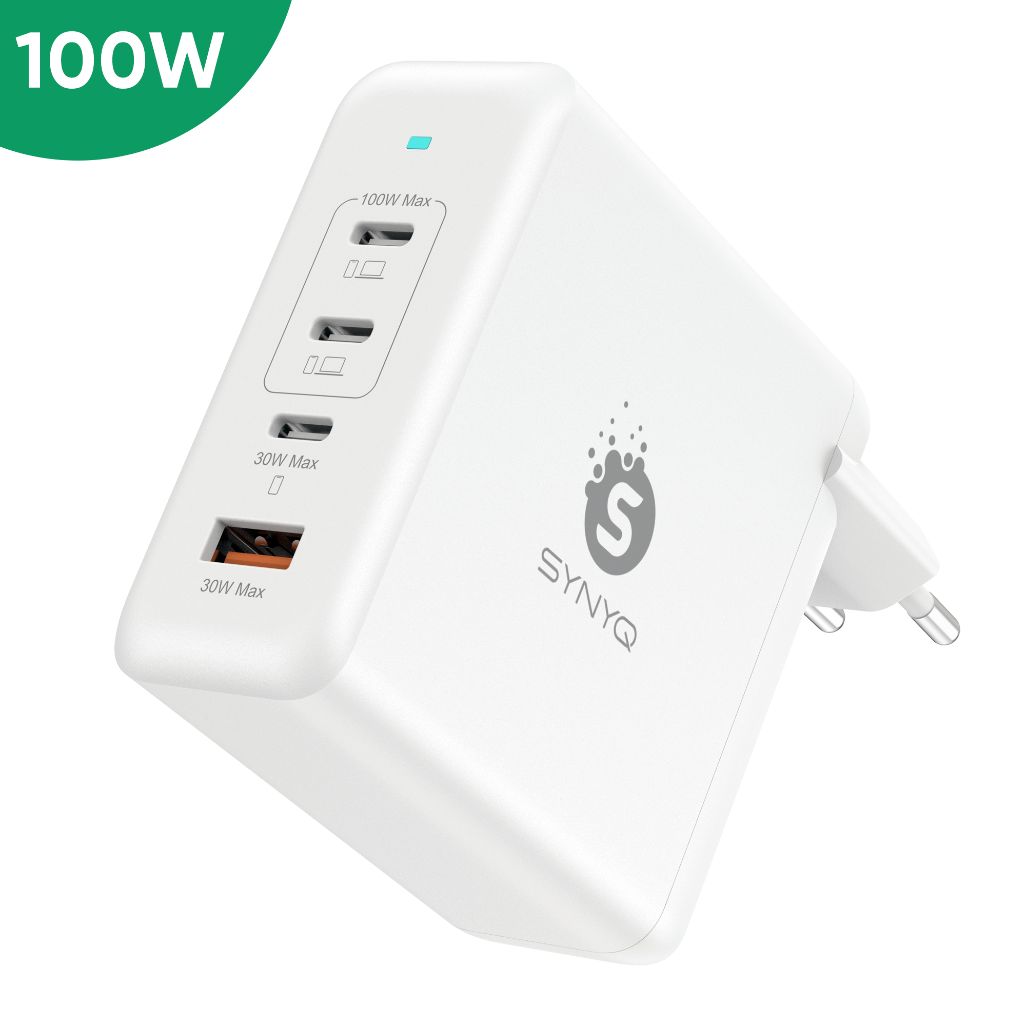 Chargeur rapide Synyq 100 W GaN2 - Universel