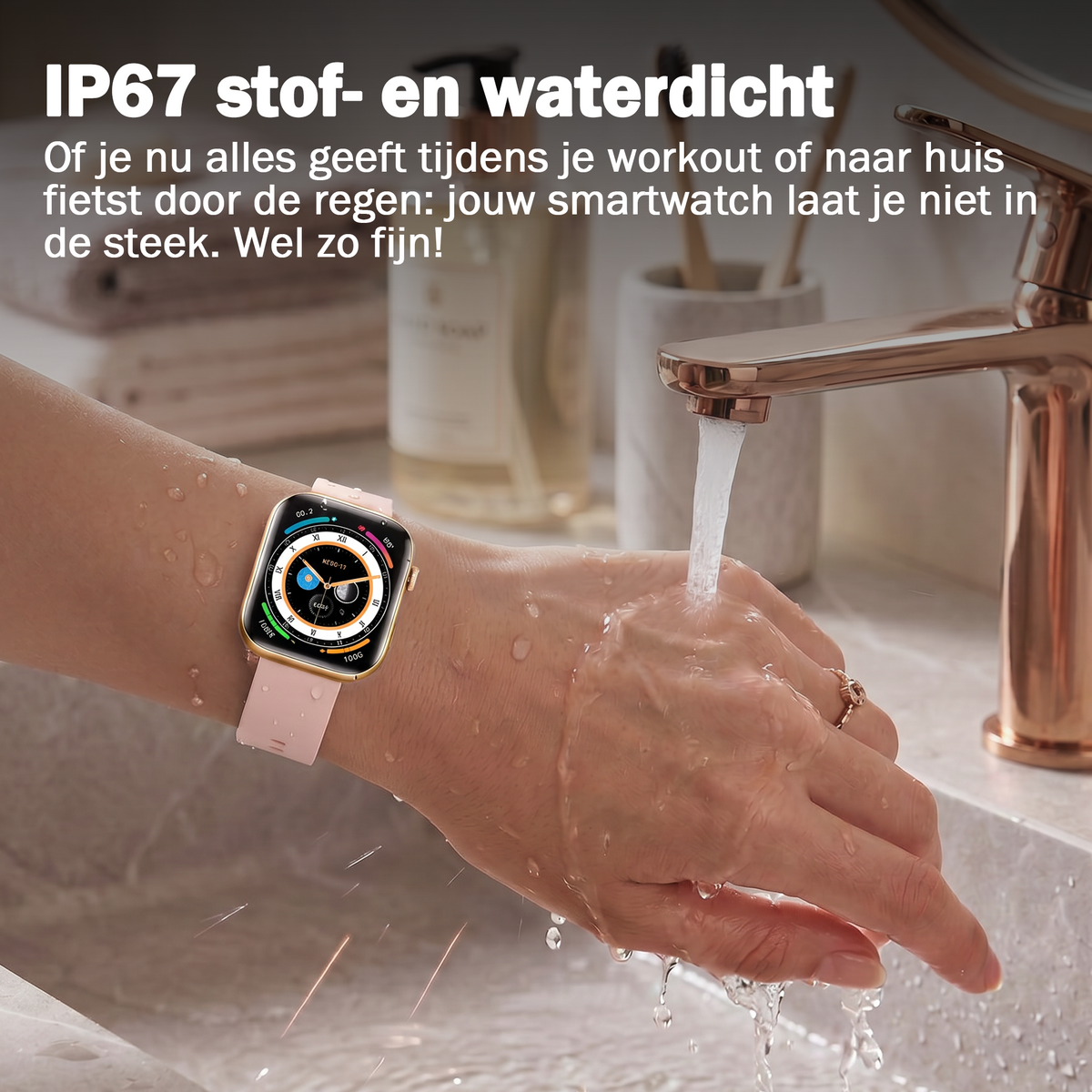Synyq Health Pro Smartwatch - Ultradun - 3 Bandjes