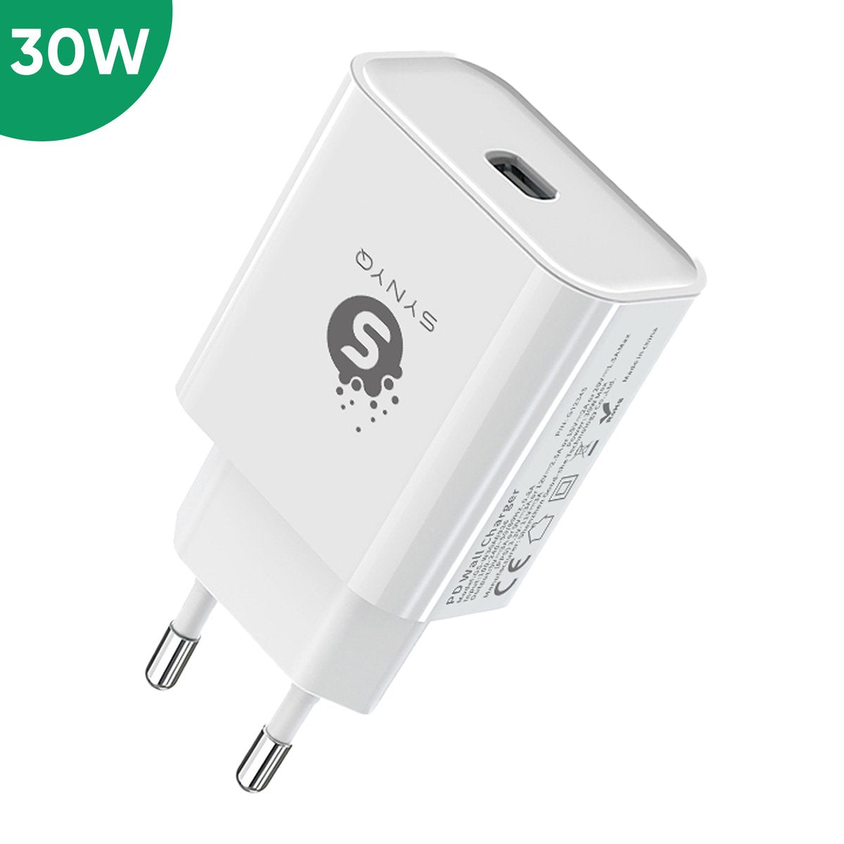 Synyq 30W USB-C Snellader - Universeel