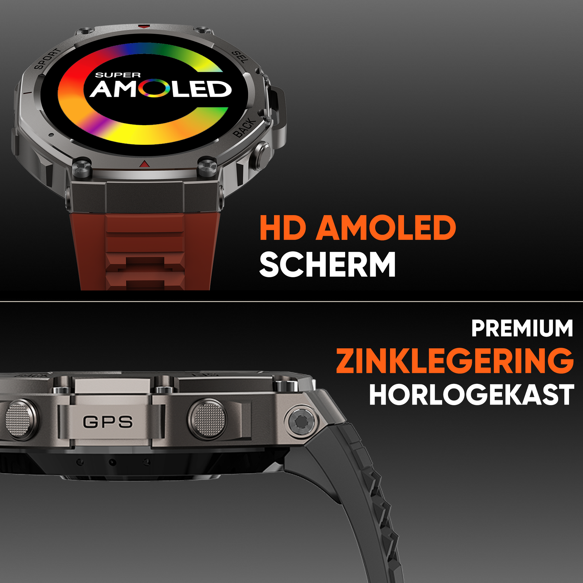 Synyq GPS ProX Smartwatch - Incl. 4 Bandjes