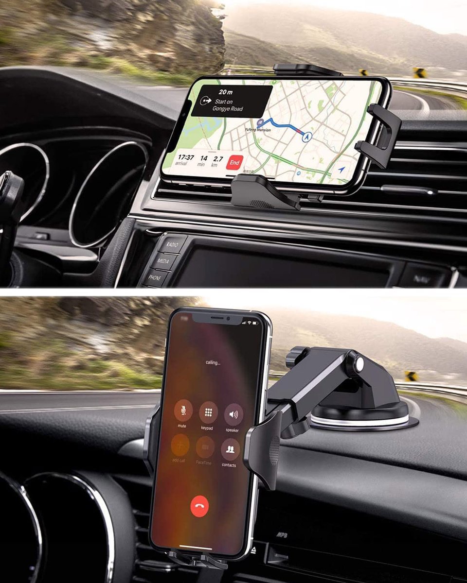 Synyq Universele Auto Telefoonhouder - Sterke Zuignap