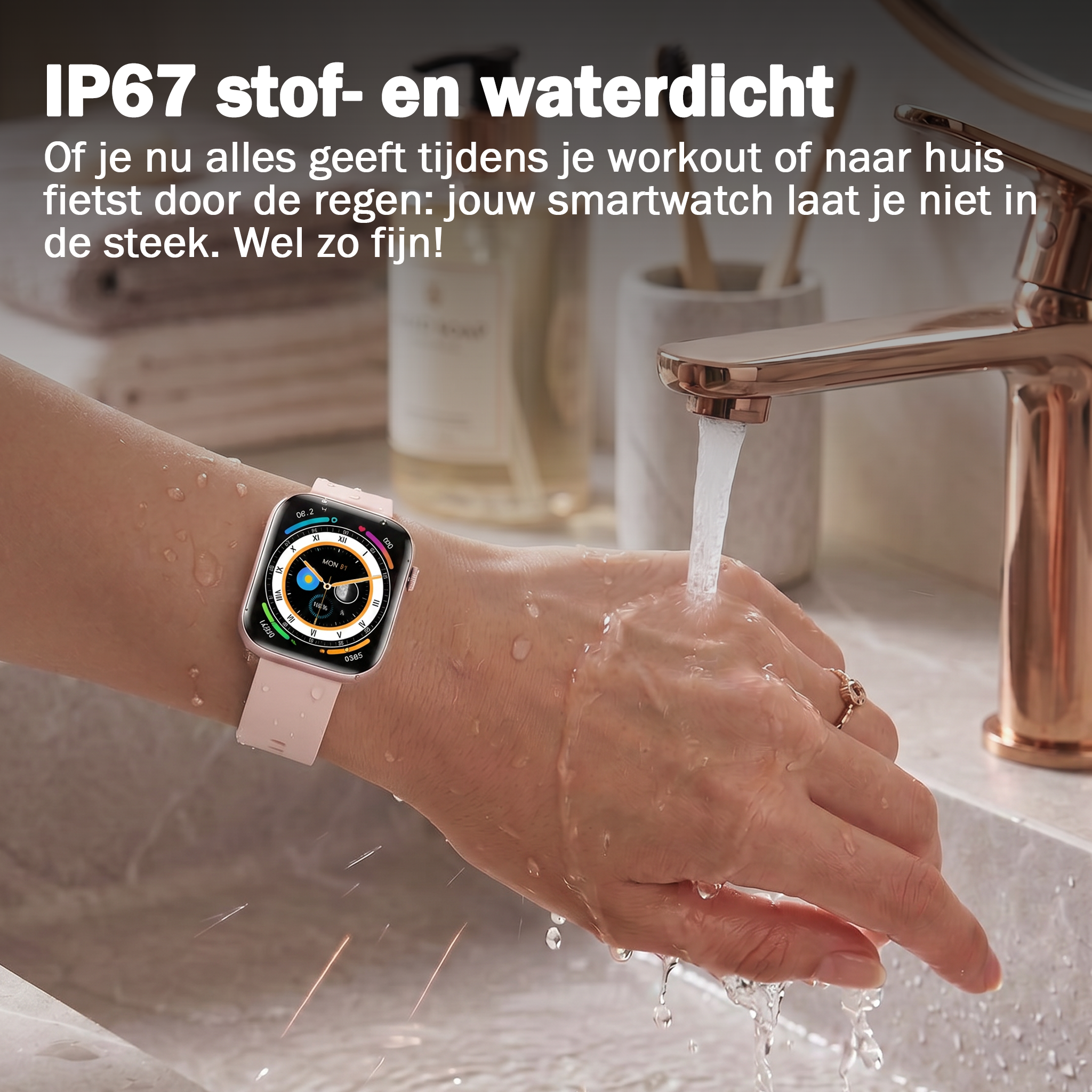 Synyq Health Pro Smartwatch - Ultradun - 3 Bandjes