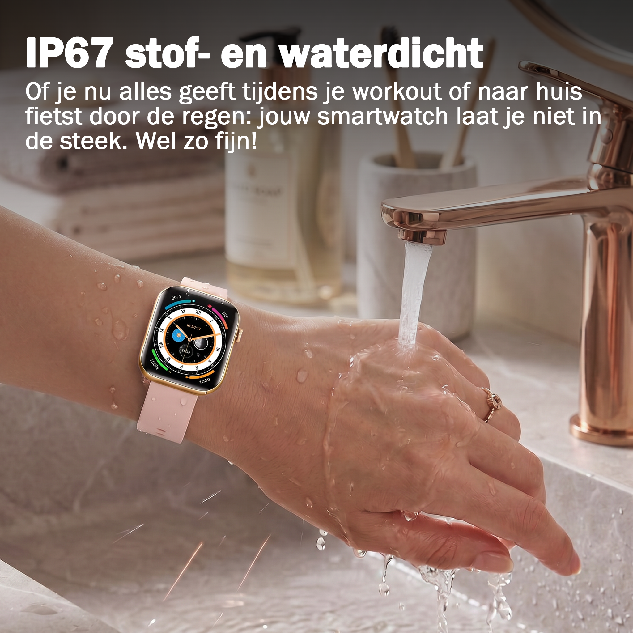 Synyq Health Pro Smartwatch - Ultradun - 3 Bandjes