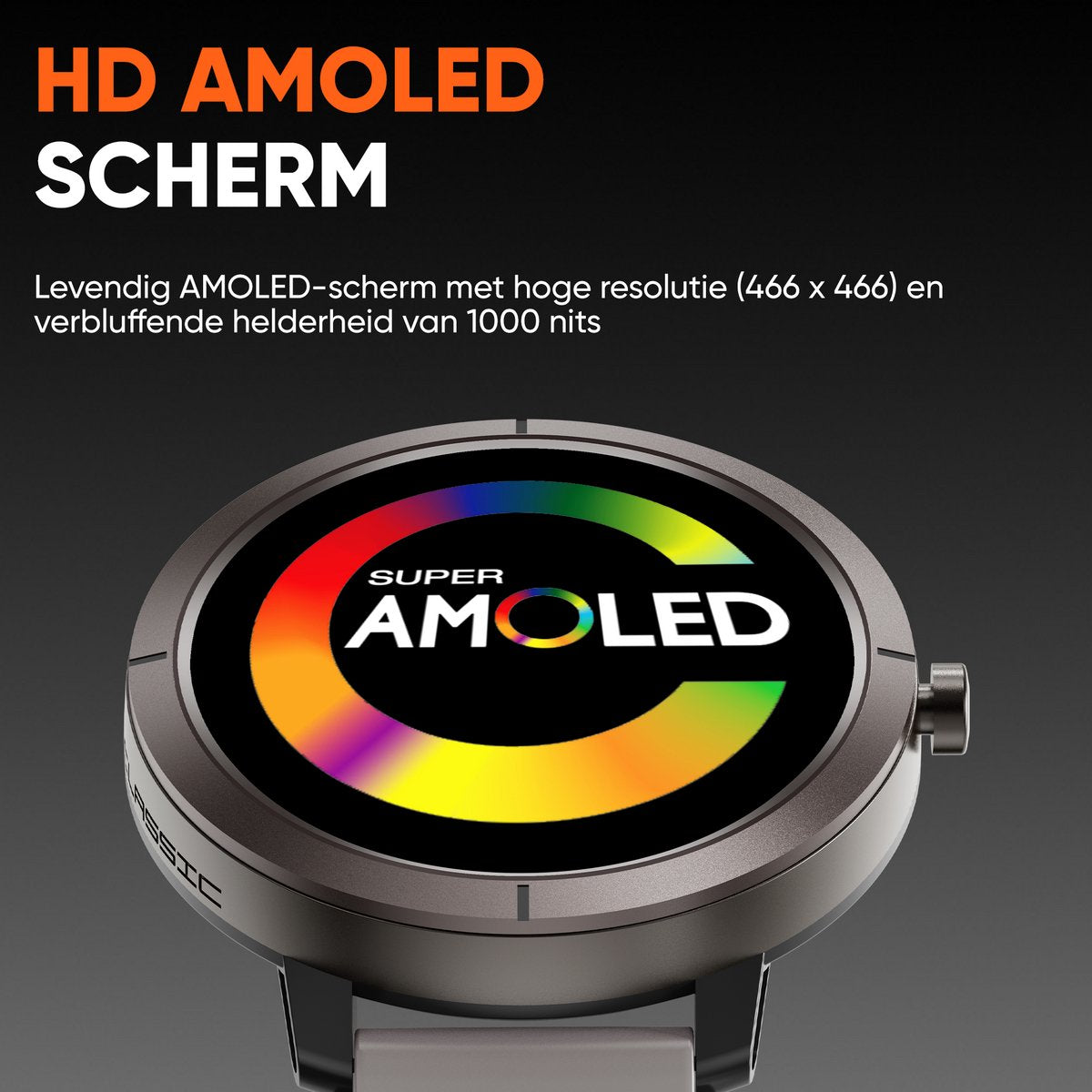 Synyq Evo Pro GPS Smartwatch - Incl. 4 Bandjes